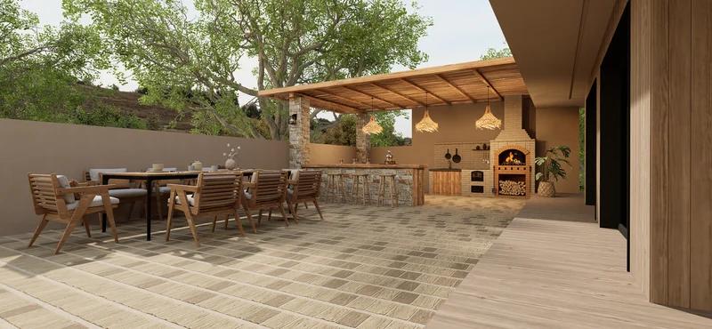 Modern Mediterranean Style: Private Garden Social Hub - 2