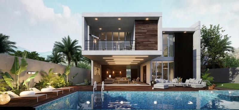 "Floating Light · Lingering Dwell" – A Modern Geometric Light and Shadow Villa - 3