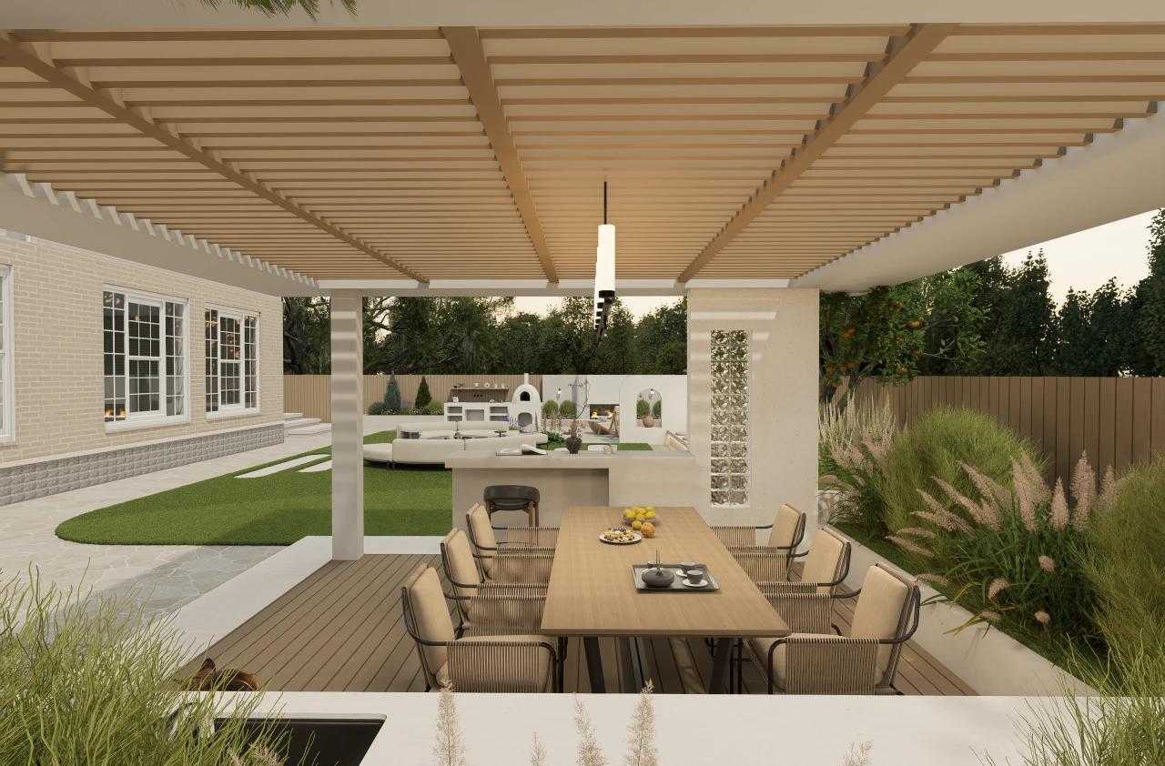 Modern Naturalism and Multi-Social Courtyard Design – Materials & planting