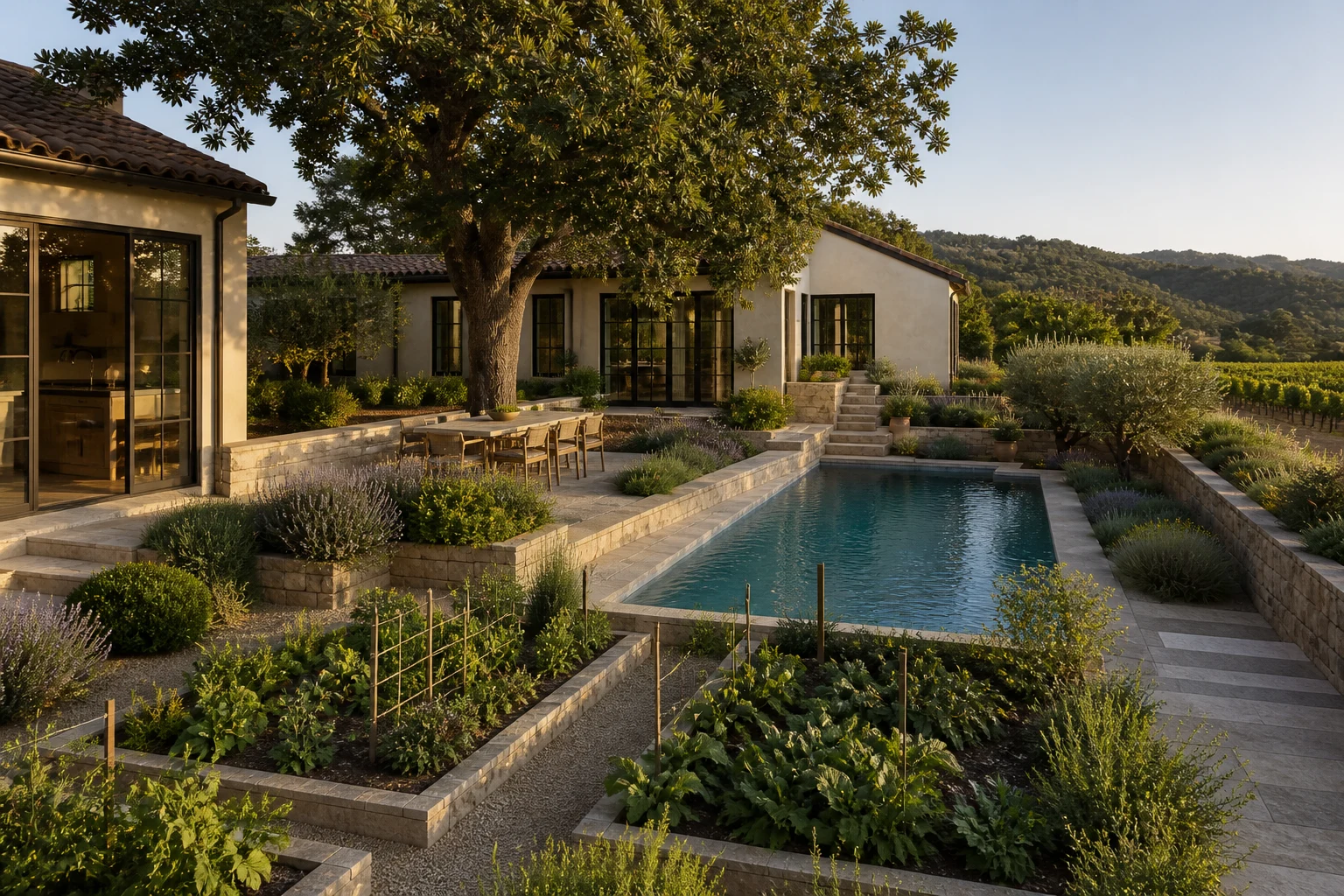 A Vineyard-Edge Dining Garden for a Sonoma Farmhouse - image 1