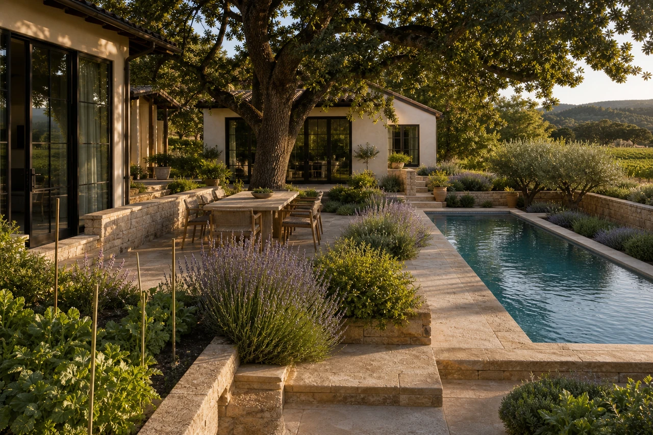 A Vineyard-Edge Dining Garden for a Sonoma Farmhouse – Outdoor experience