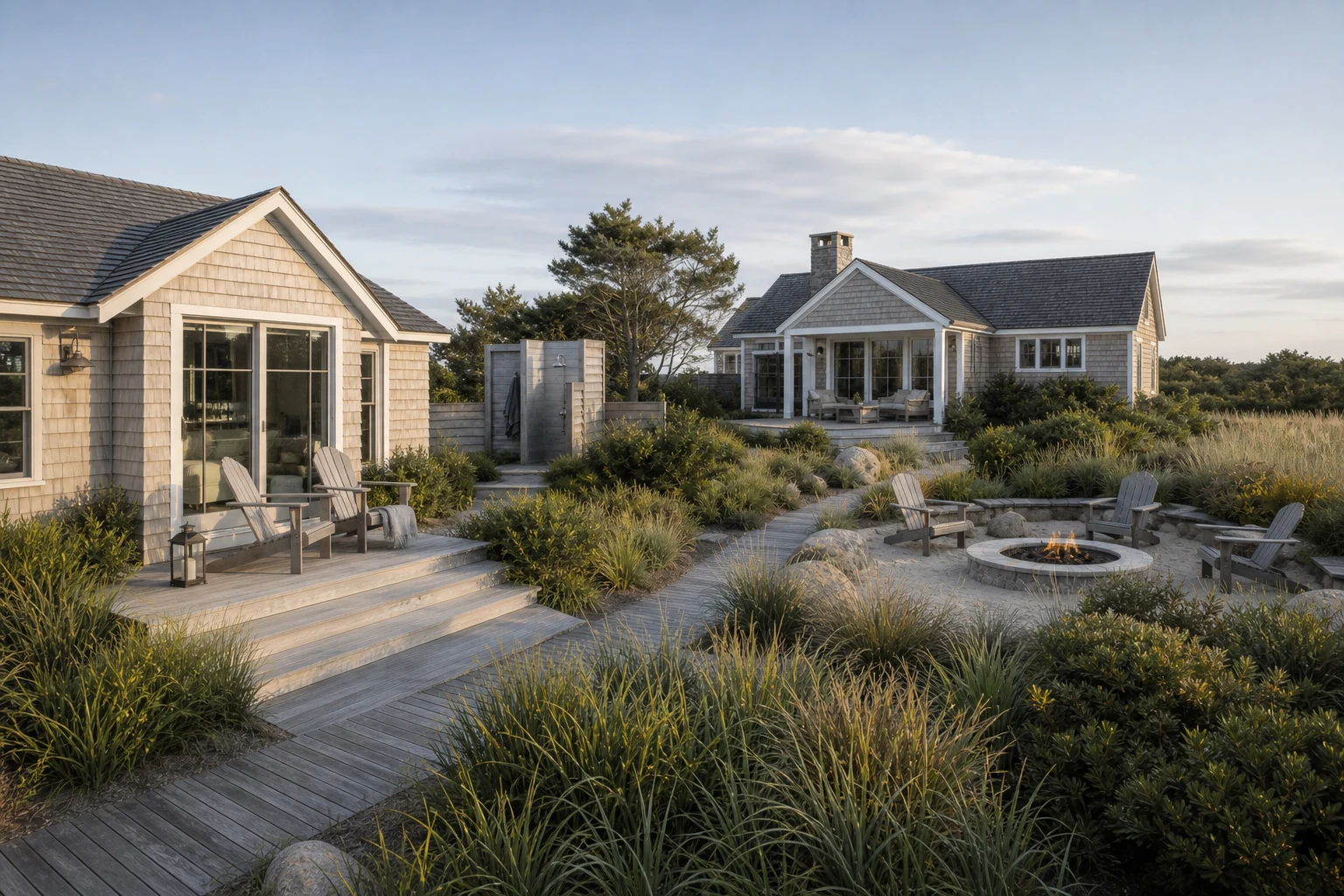 Un cortile di erbe costiere per un rifugio in stile Cape Cod - image 1