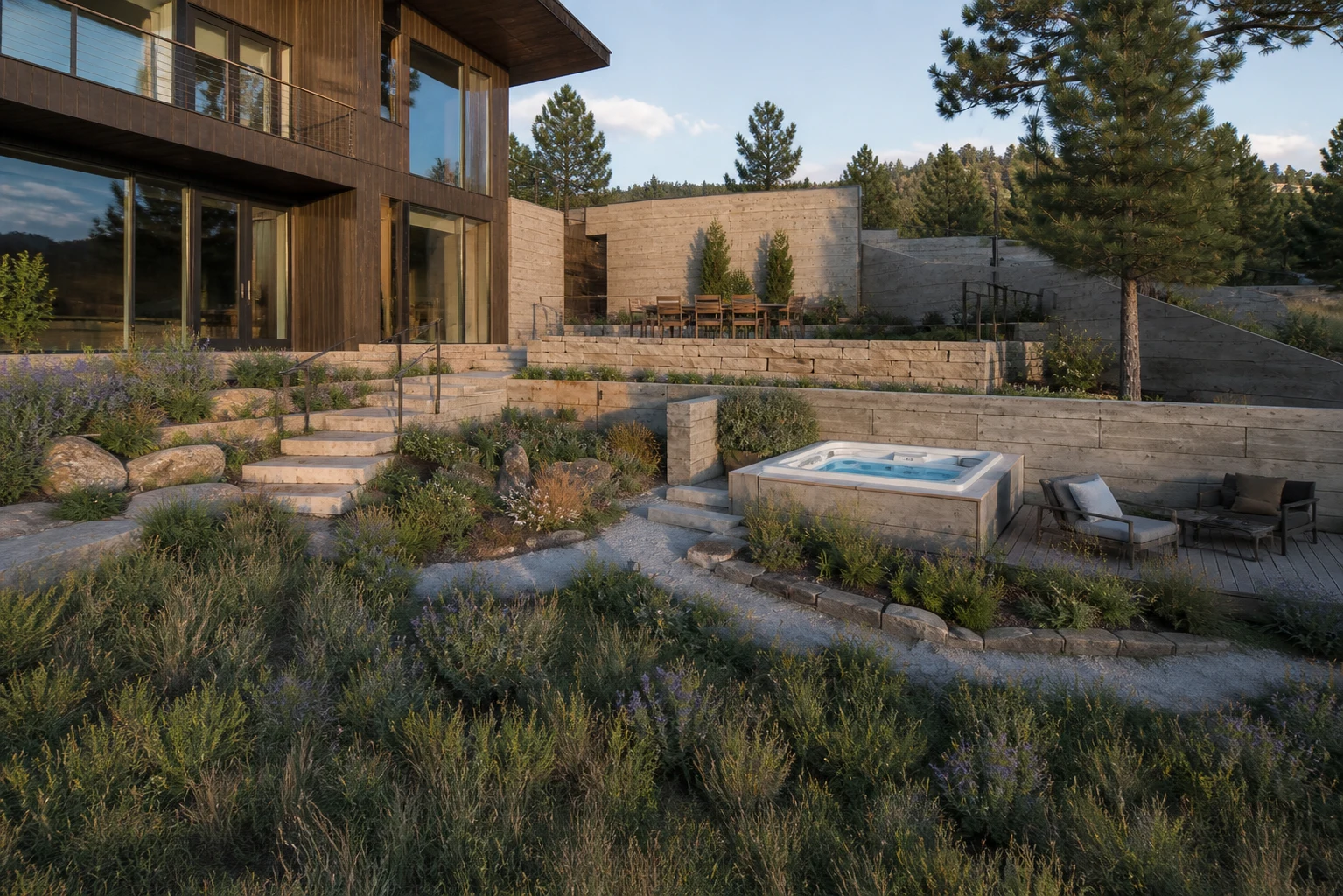 A Foothill Terrace Garden for a Boulder Residence - image 1