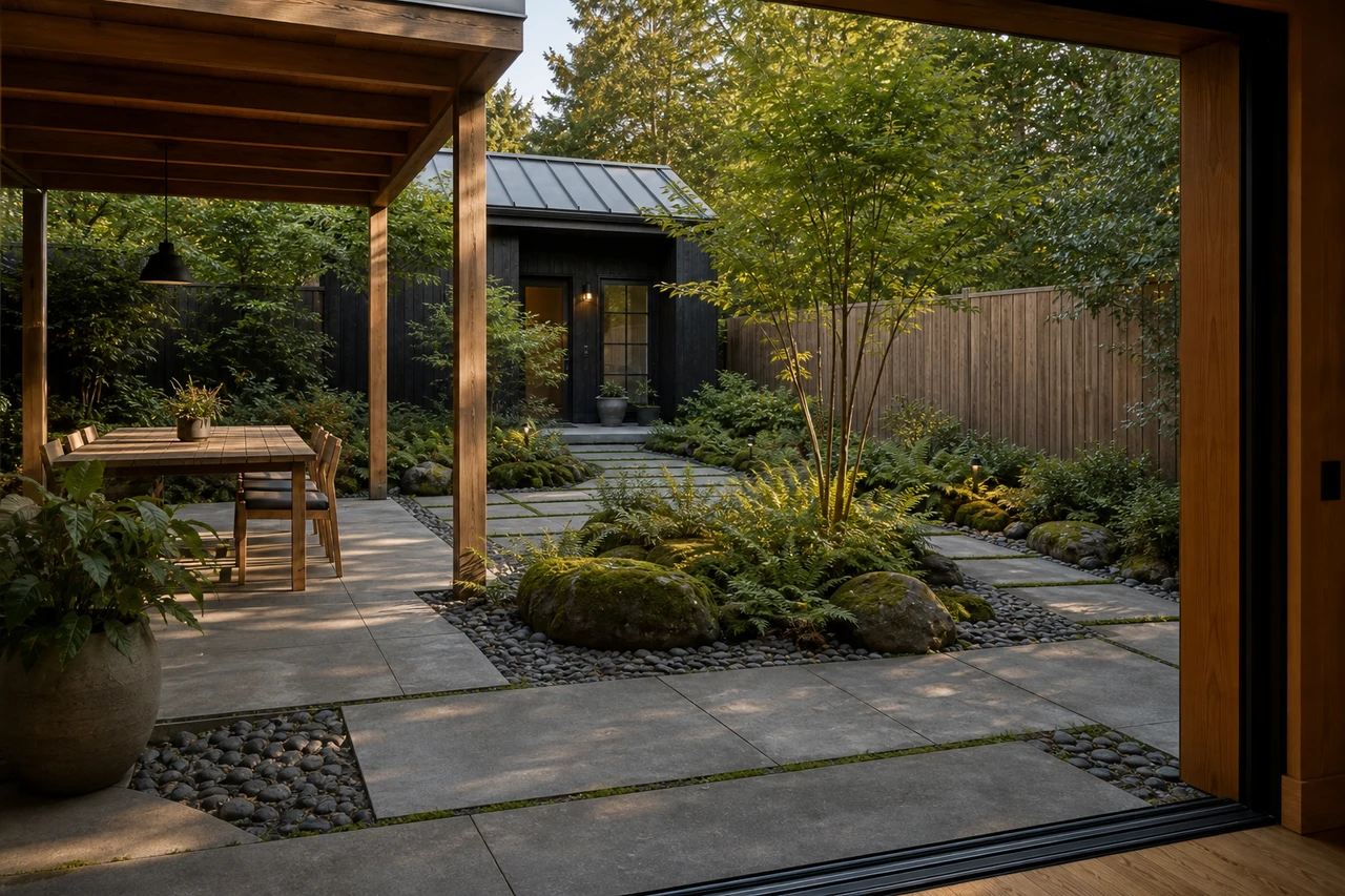 Ein Waldgarten, der ein Portlander Haus und eine ADU verbindet – Outdoor-Erlebnis