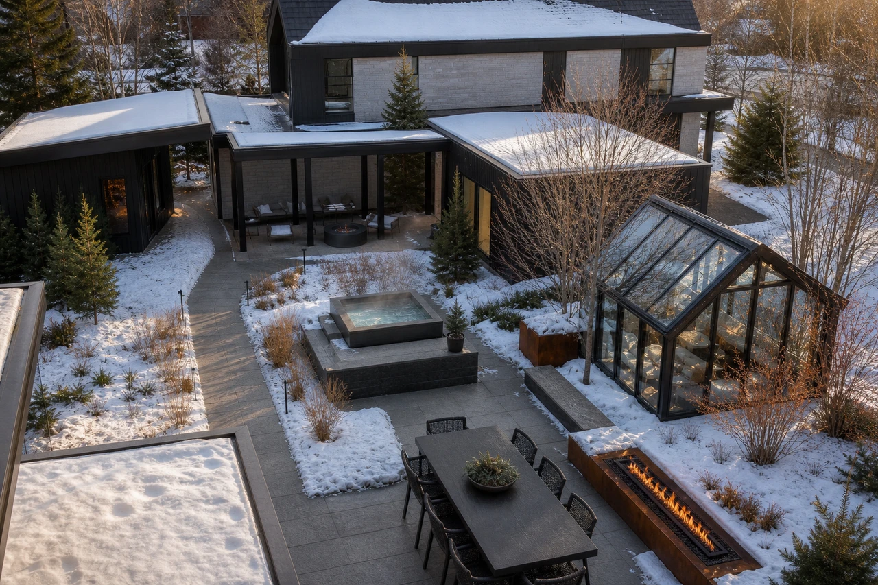 Un giardino termale per tutte le stagioni per una residenza a Minneapolis – Filosofia progettuale