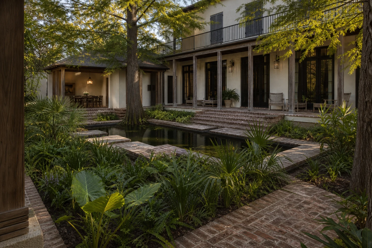A Shaded Water Courtyard for a New Orleans Residence - image 1