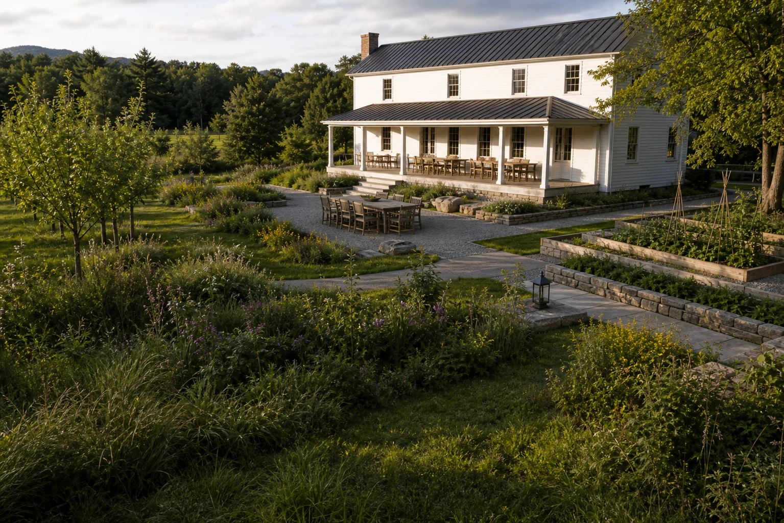 Un cortile frutteto per una casa colonica del Vermont - image 1