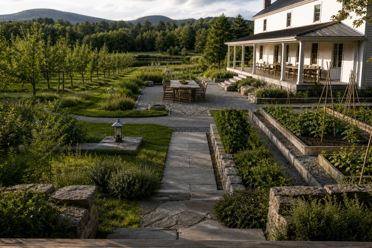 Un cortile frutteto per una casa colonica del Vermont – Parametri del progetto