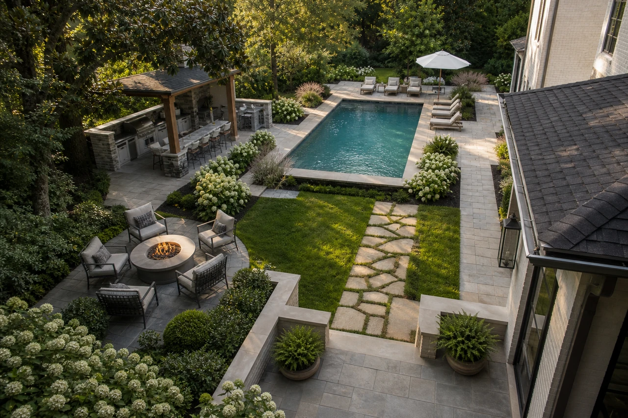 An Entertaining Garden for a Charlotte Family Home – Design philosophy