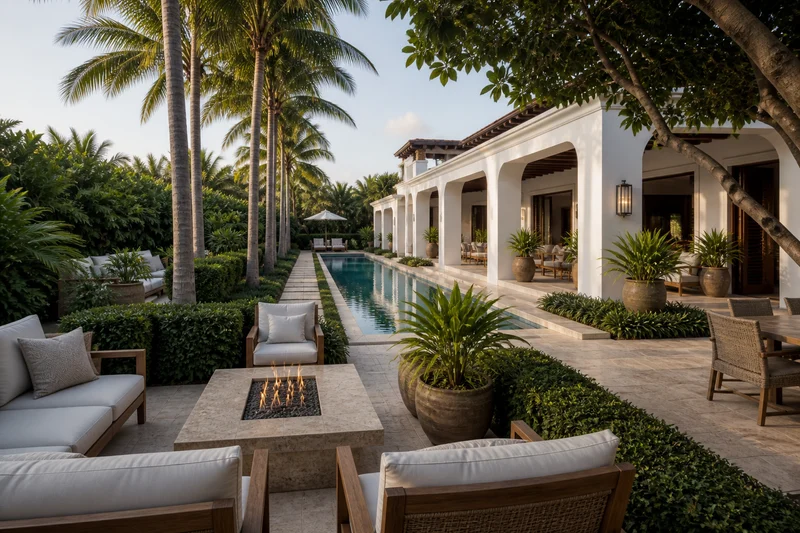 A Breezy Coastal Garden for a Palm Beach Villa