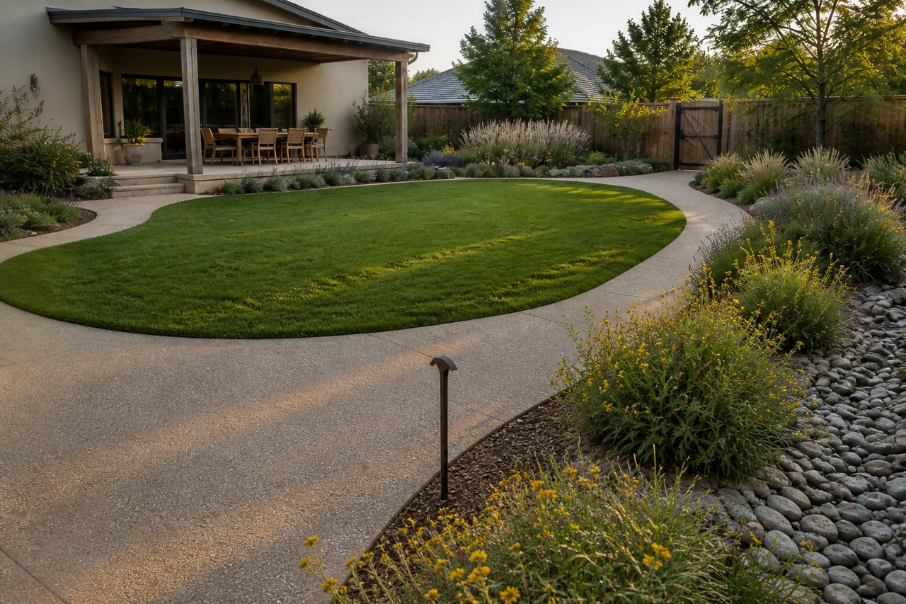 Ein wasserbewusster Familiengarten für ein Zuhause in Boise – Materialien & Bepflanzung