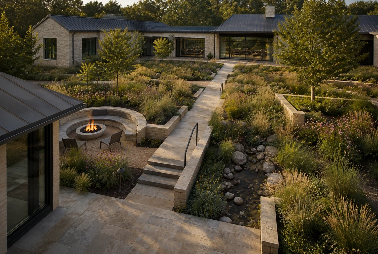 Un patio de pradera para una residencia en Kansas City – Filosofía de diseño