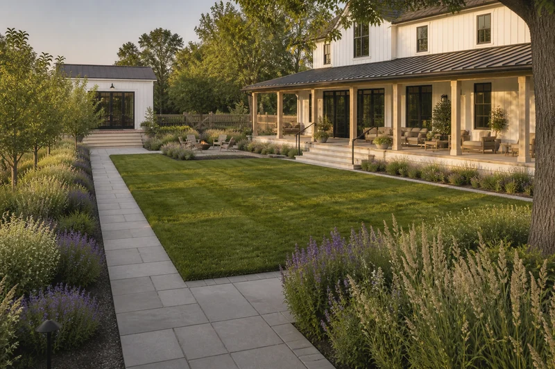 A Modern Farmhouse Garden for an Indianapolis Home