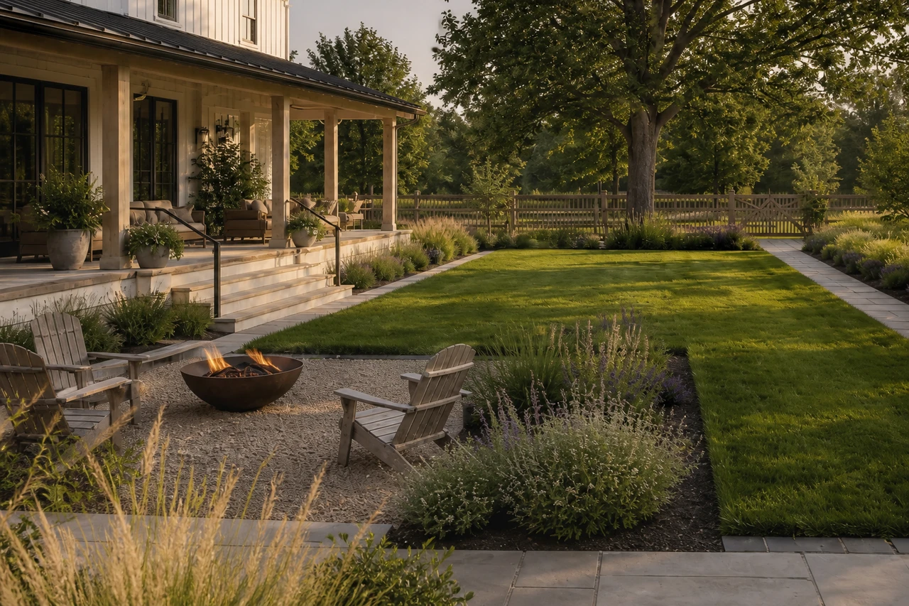 A Modern Farmhouse Garden for an Indianapolis Home – Materials & planting