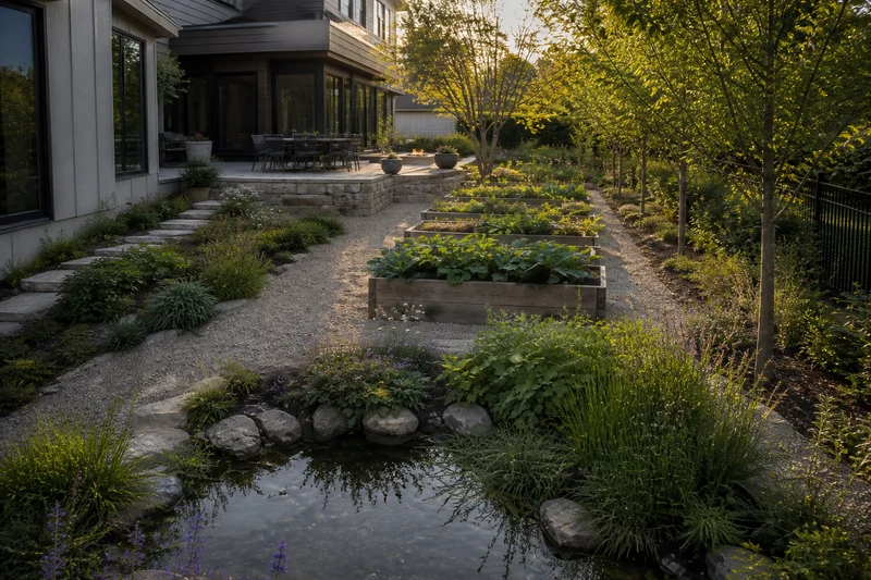 An Edible Rain Garden for a Madison Residence