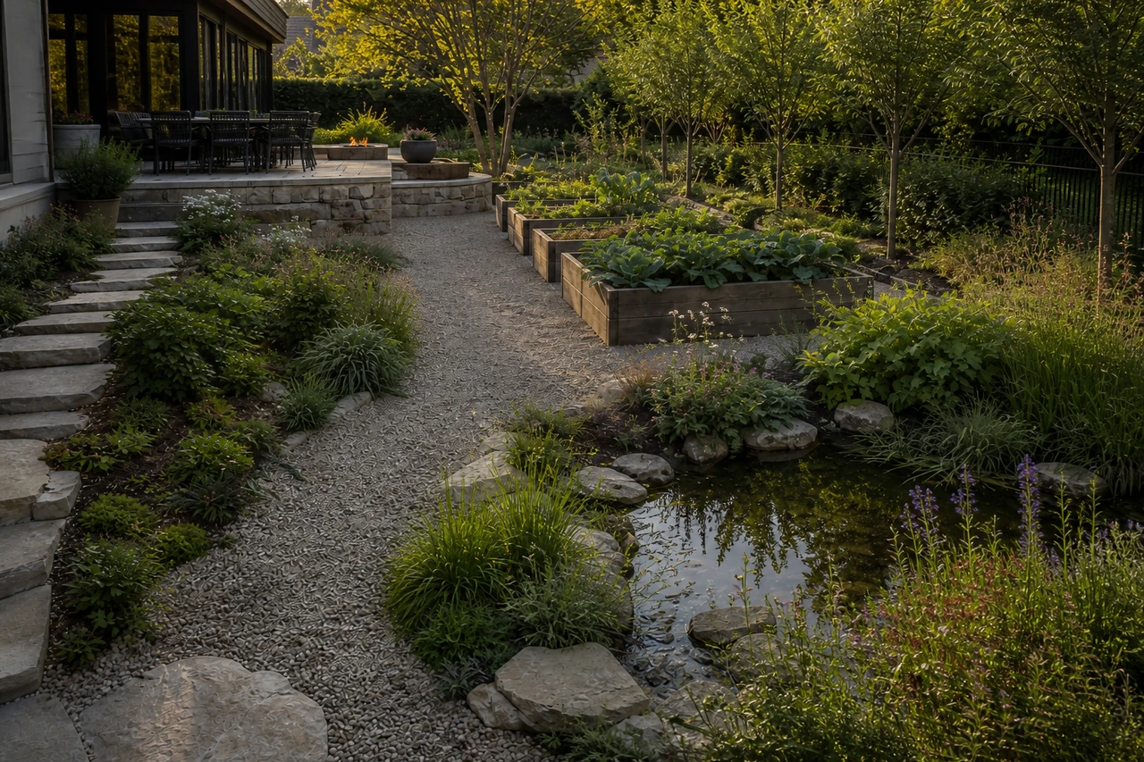 An Edible Rain Garden for a Madison Residence – Materials & planting