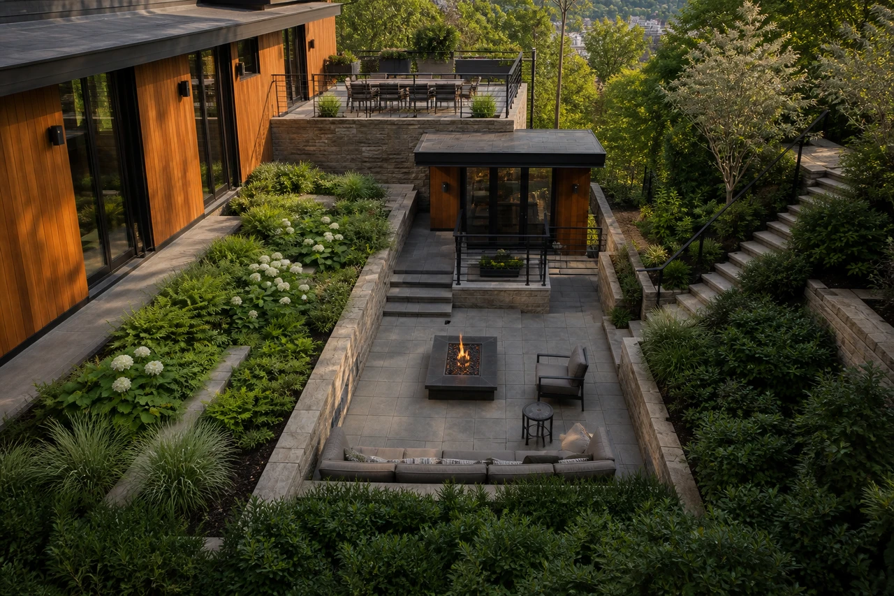 A Terraced City Garden for a Pittsburgh Hillside Home – Design philosophy