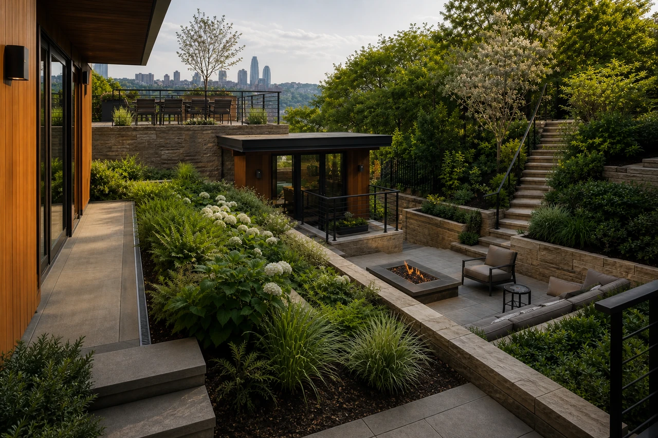 A Terraced City Garden for a Pittsburgh Hillside Home – Outdoor experience