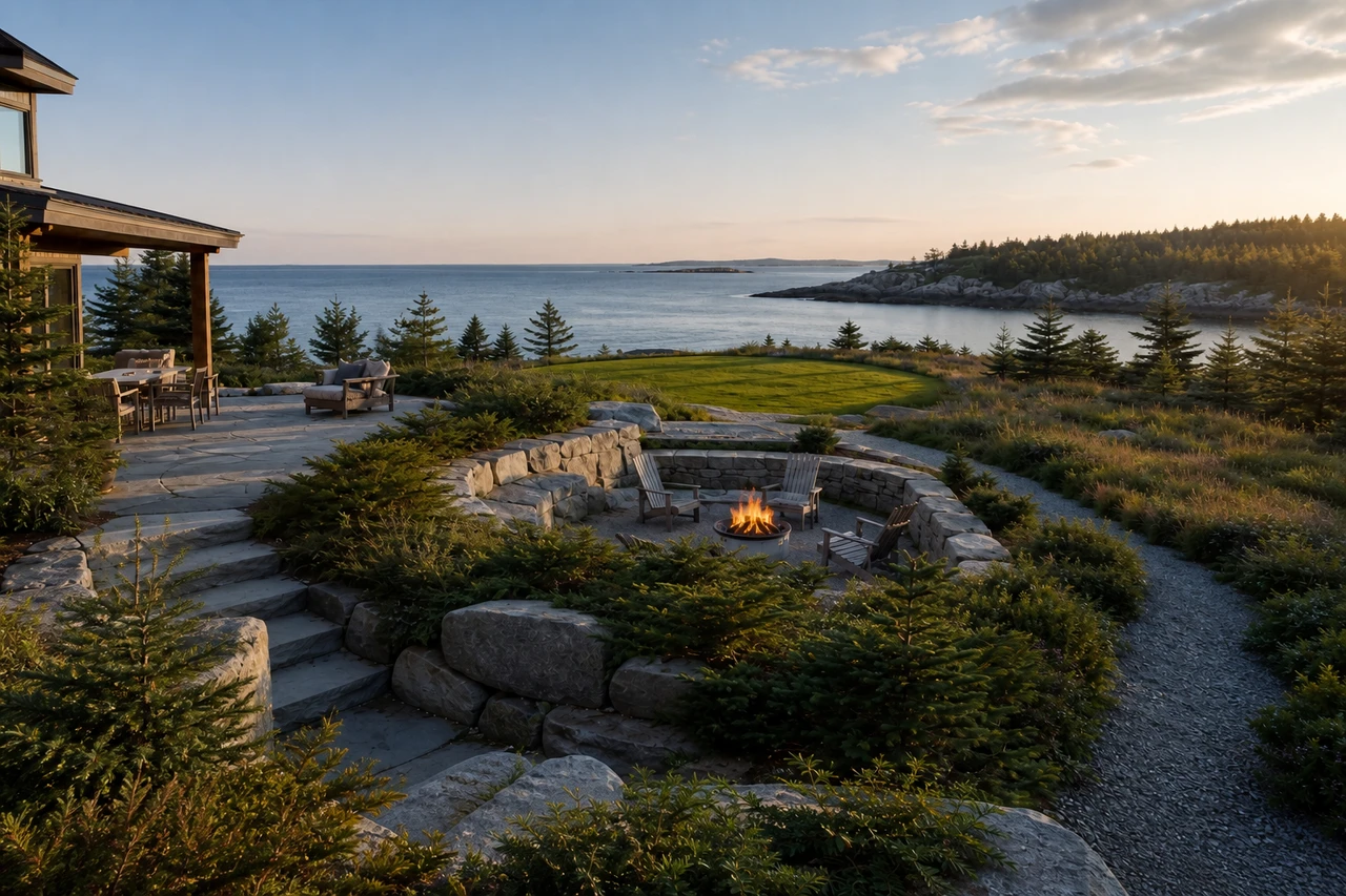 A Granite Coastal Garden for a Maine Retreat – Outdoor experience