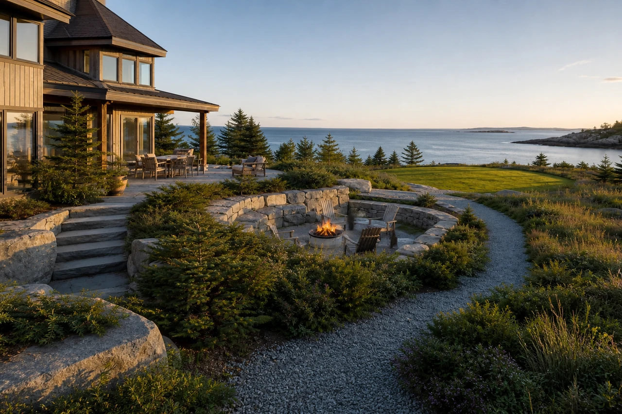 A Granite Coastal Garden for a Maine Retreat – Project parameters
