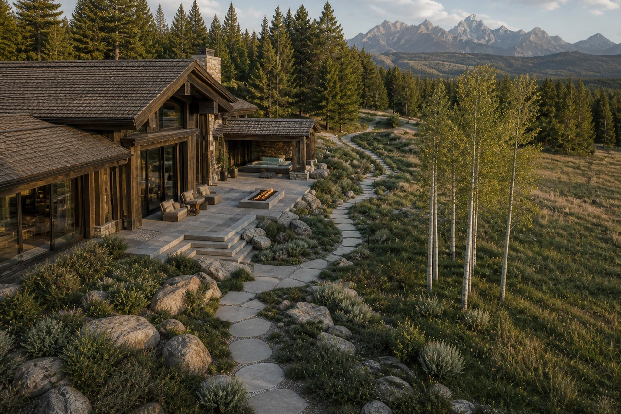 An Alpine Lodge Landscape for Jackson Hole – Design philosophy