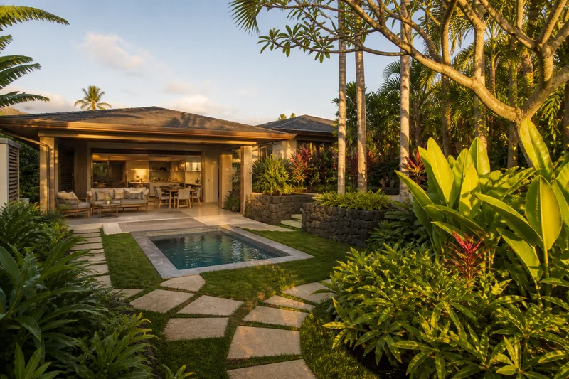 A Tropical Lanai Garden for a Honolulu Residence