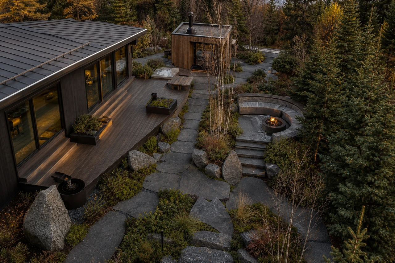 A Boreal Courtyard for an Anchorage Home – Design philosophy