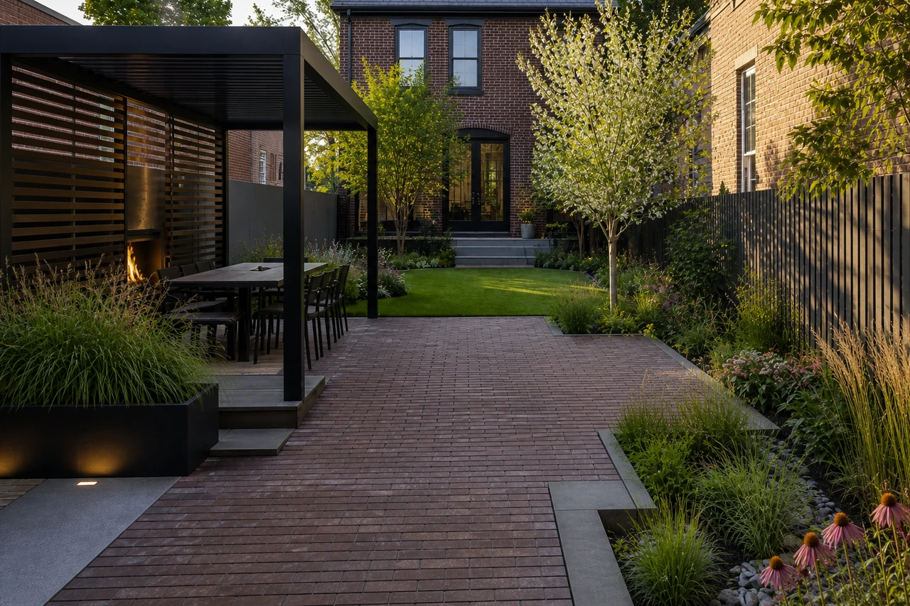 An Industrial-Modern Courtyard for a Detroit Home – Project parameters