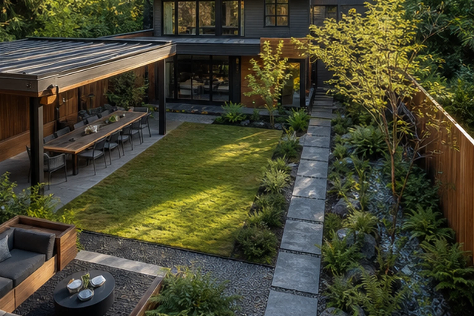 A Cedar Rain Courtyard for a Vancouver Modern Home - image 1