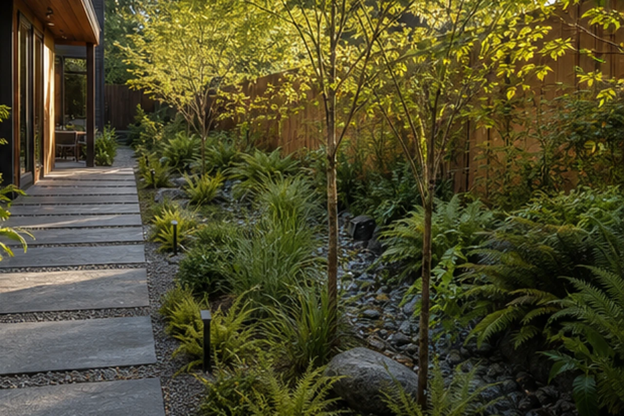 A Cedar Rain Courtyard for a Vancouver Modern Home – Outdoor experience