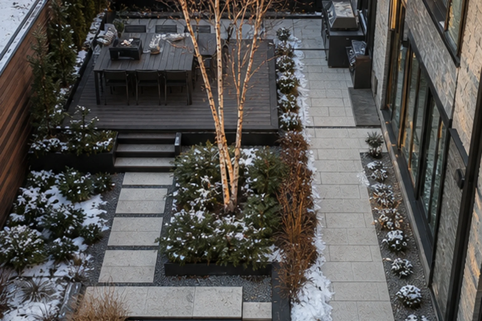 A Winter-Light Courtyard for a Montreal Townhouse - image 1