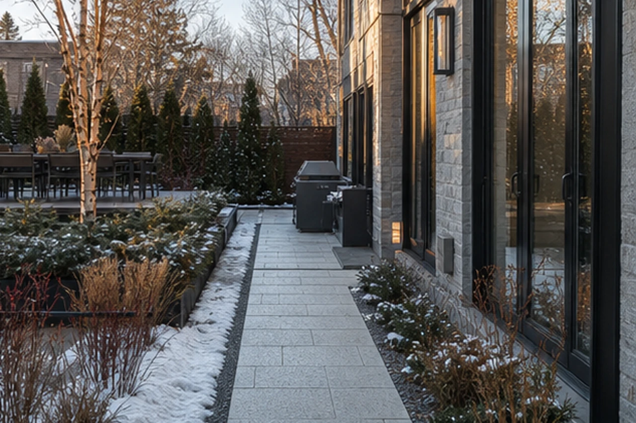 A Winter-Light Courtyard for a Montreal Townhouse – Outdoor experience