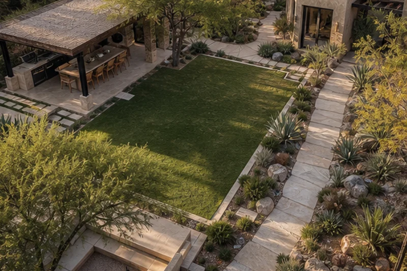 A Shade-Pavilion Garden for a Guadalajara Residence