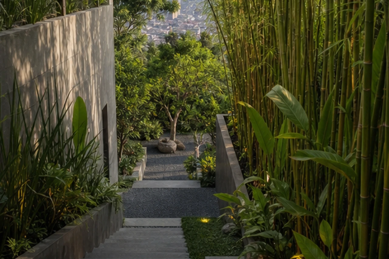 A Sequence of Hillside Garden Rooms for Medellin – Outdoor experience