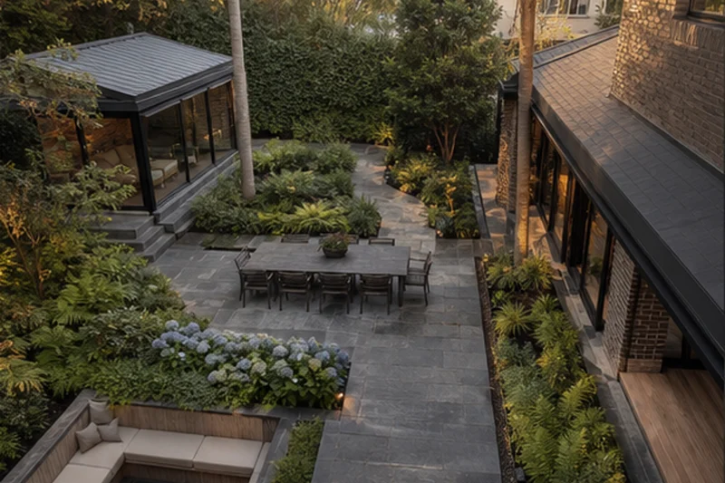 A Sheltered Highland Courtyard for a Bogota Residence