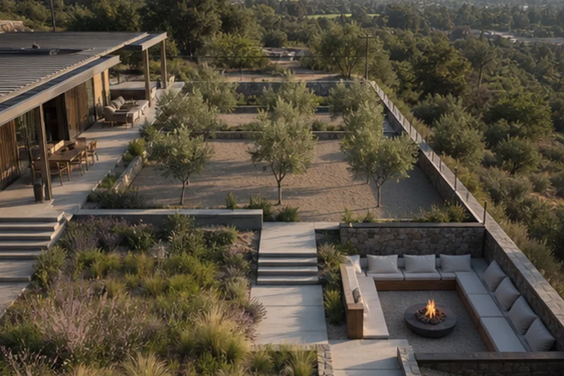 An Andean Terrace Garden for a Santiago Residence