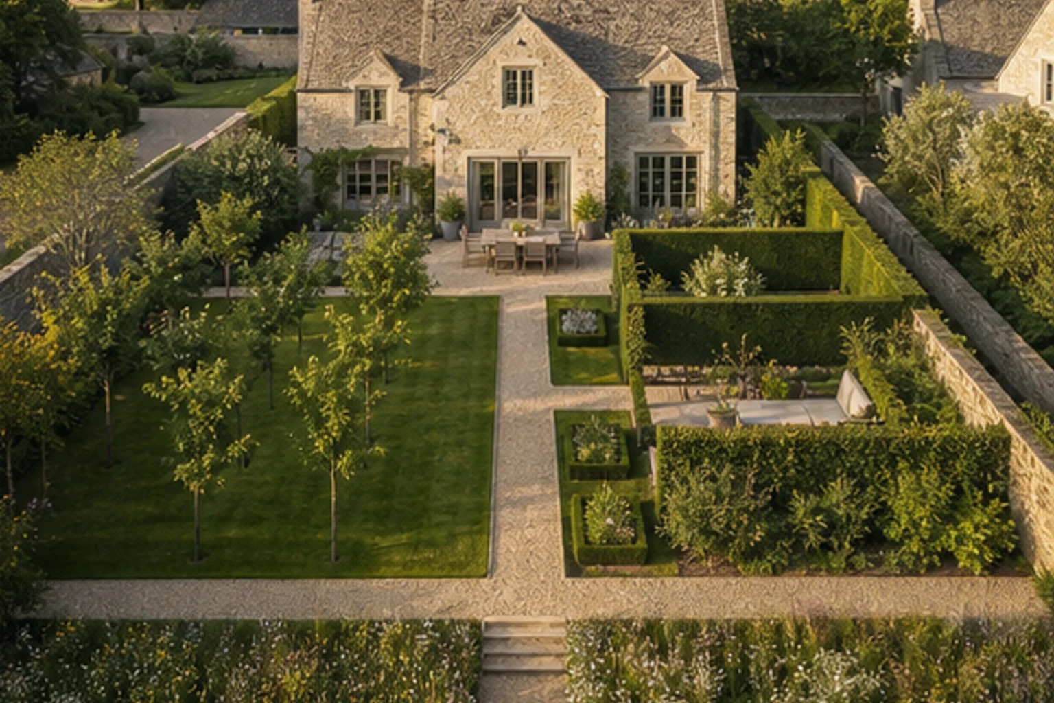 A Contemporary Walled Garden for a Cotswolds Home - image 1