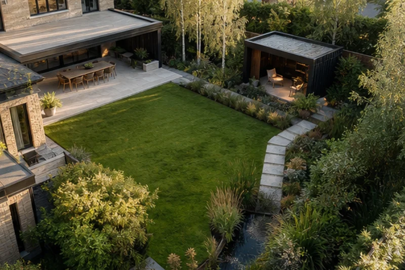 A Rain-Garden Terrace for a Dublin Residence