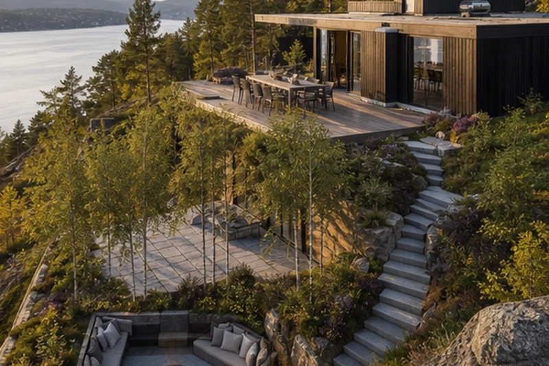 A Fjord-Slope Garden for an Oslo Home