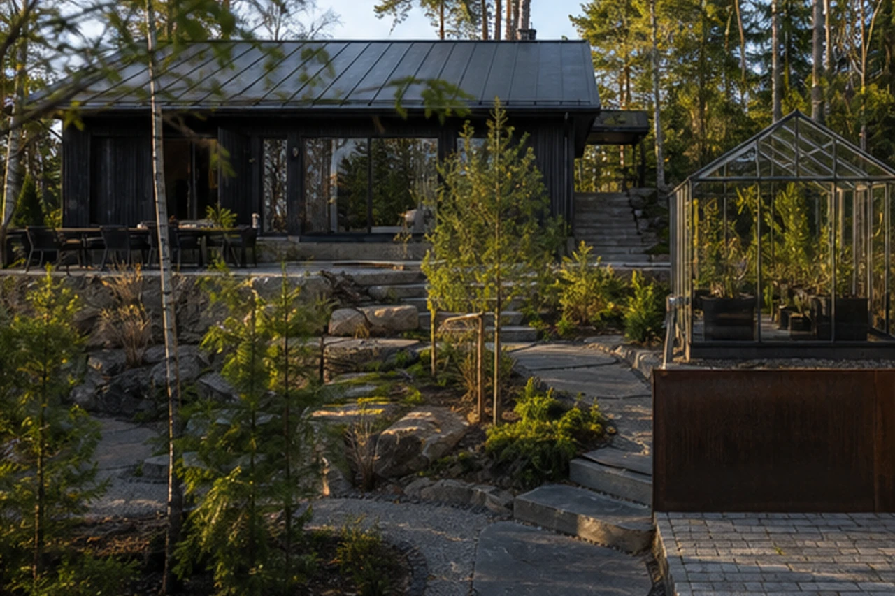 A Sauna Woodland Court for a Helsinki Residence – Outdoor experience