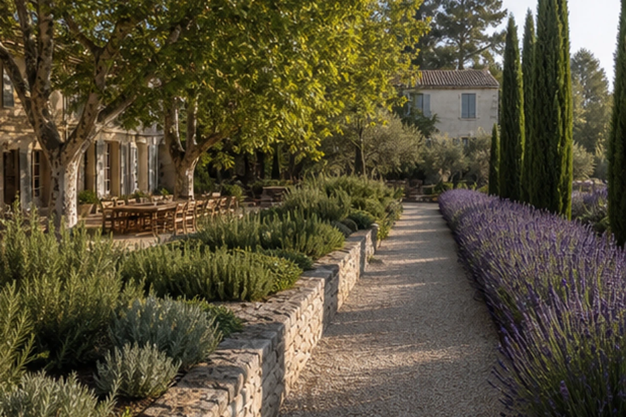 A Shaded Gravel Garden for a Provence Farmhouse – Outdoor experience