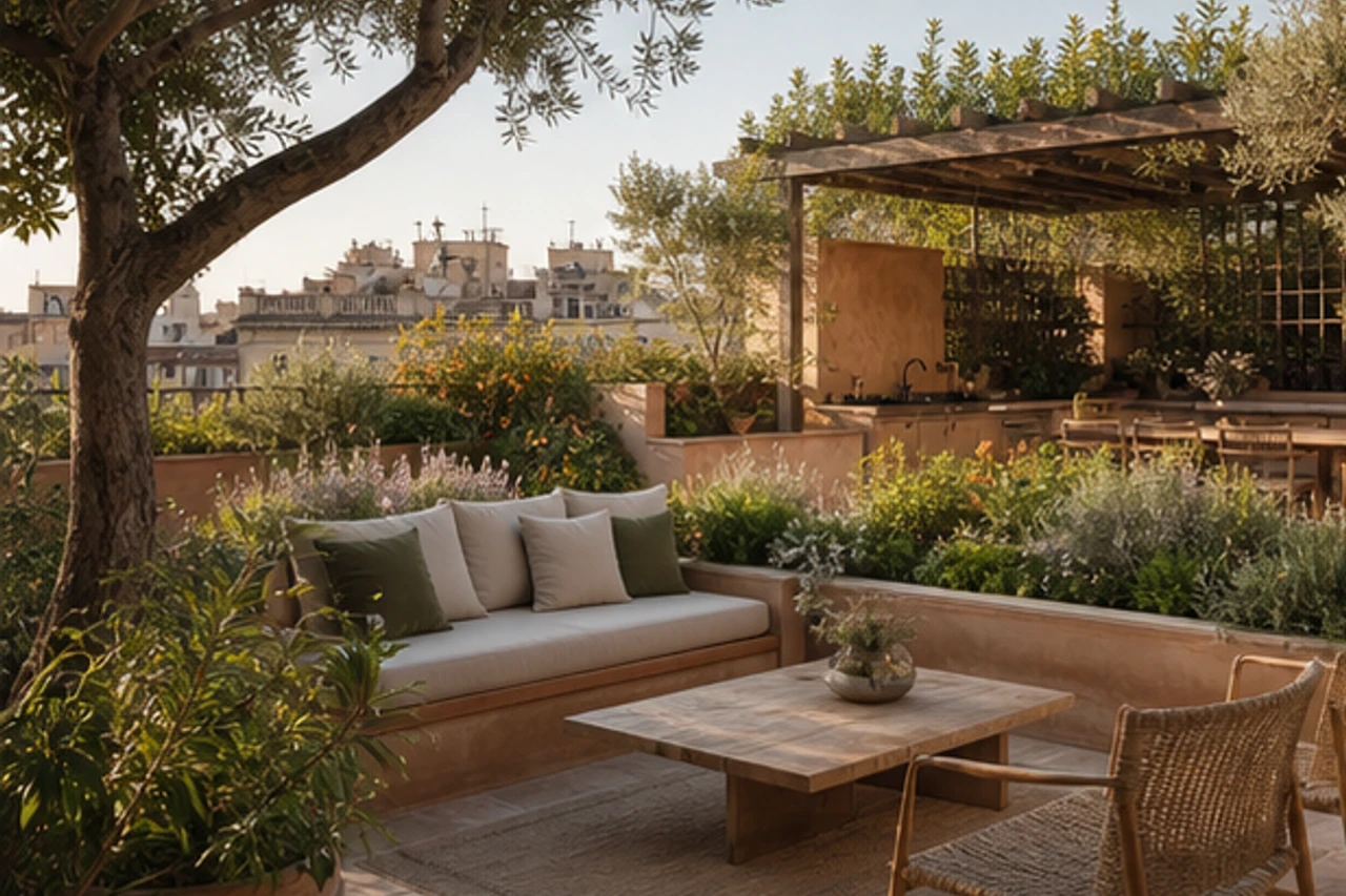 A Mediterranean Roof Courtyard for Barcelona – Design philosophy