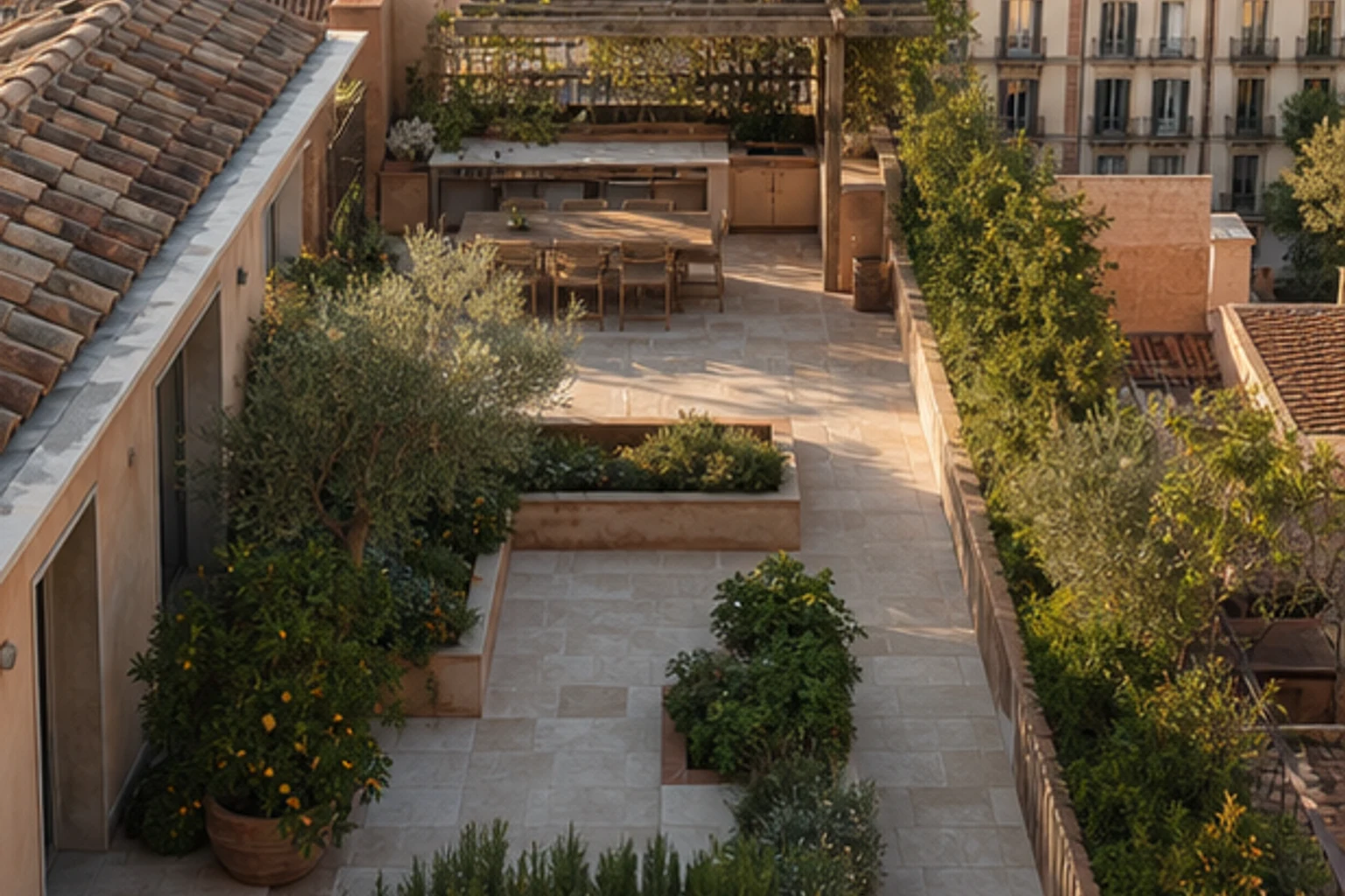 A Mediterranean Roof Courtyard for Barcelona - image 1