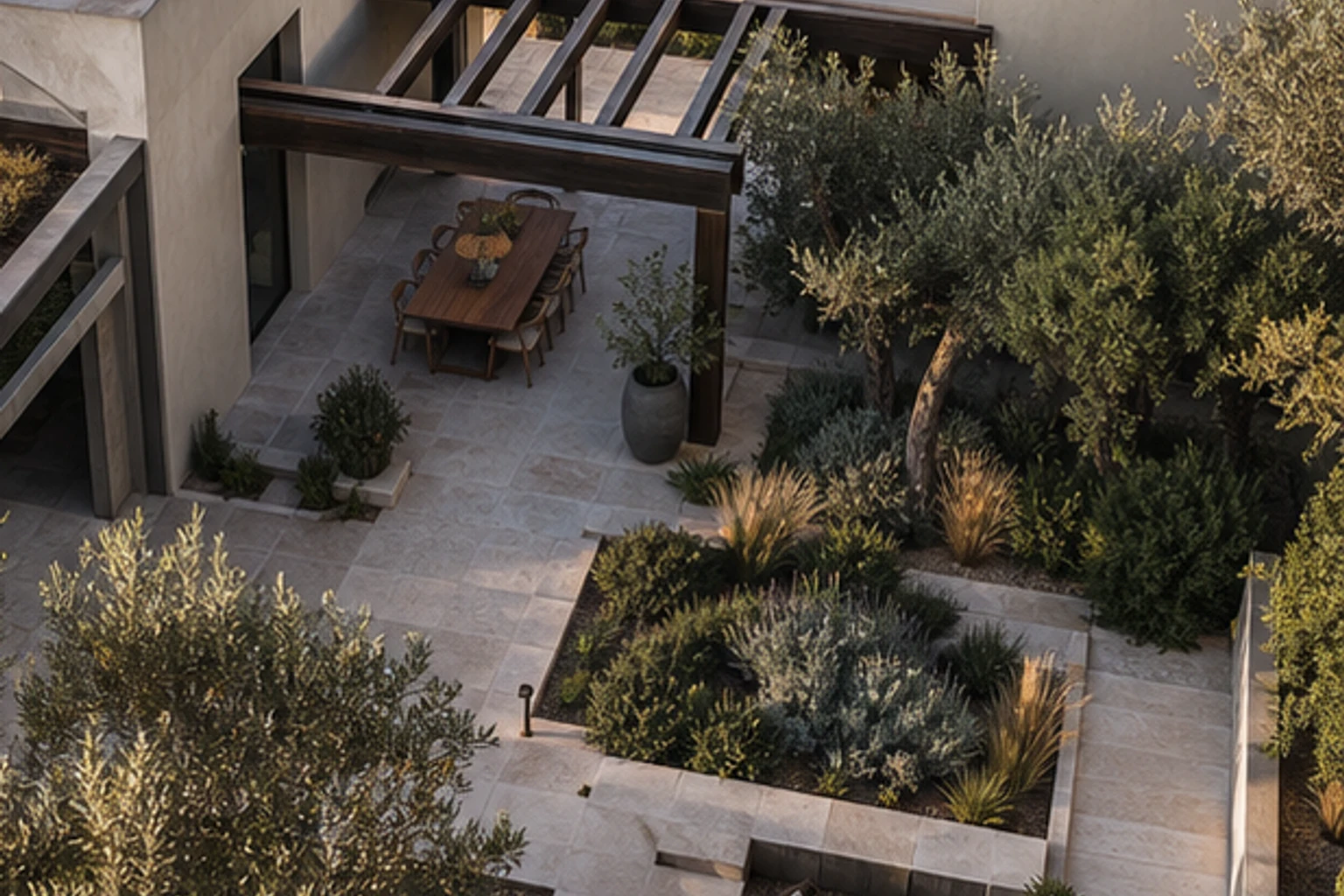 A Deep-Shade Dry Courtyard for an Athens Villa - image 1