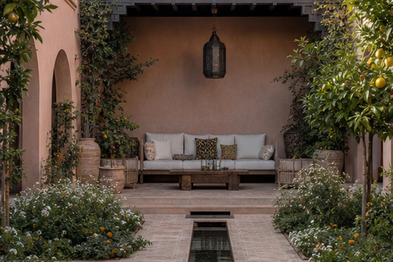 A Quiet Contemporary Riad Garden for Marrakech – Design philosophy