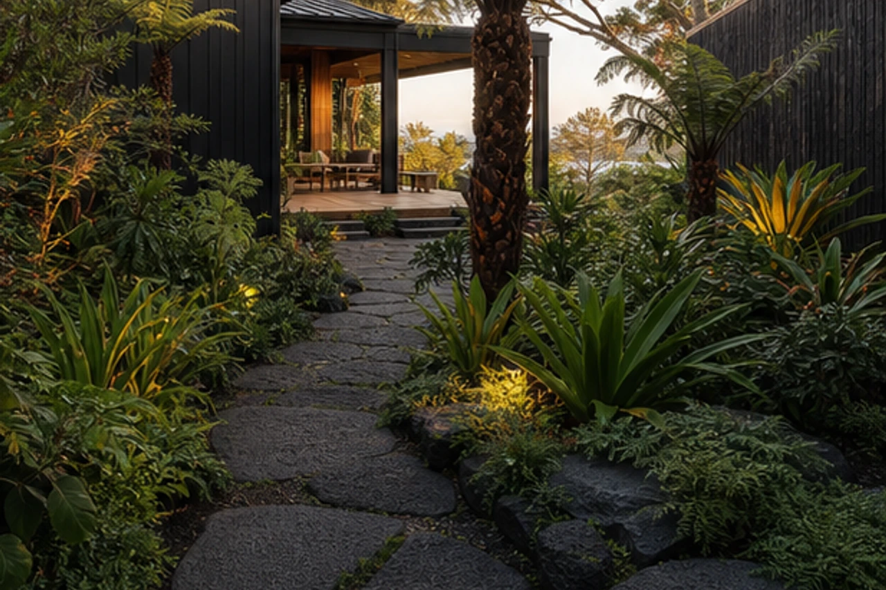 A Volcanic Garden for an Auckland Home – Outdoor experience