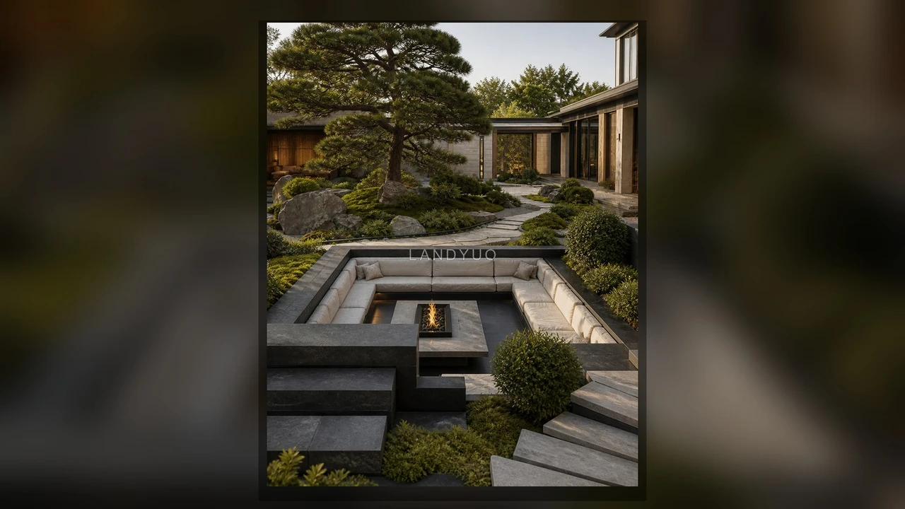 A Contemporary Zen Courtyard Organized Around an Old Pine – Project parameters