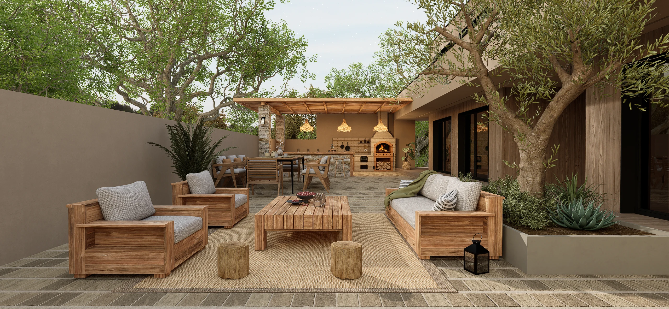 Moderner mediterraner Stil: Privater Garten als sozialer Mittelpunkt - image 1