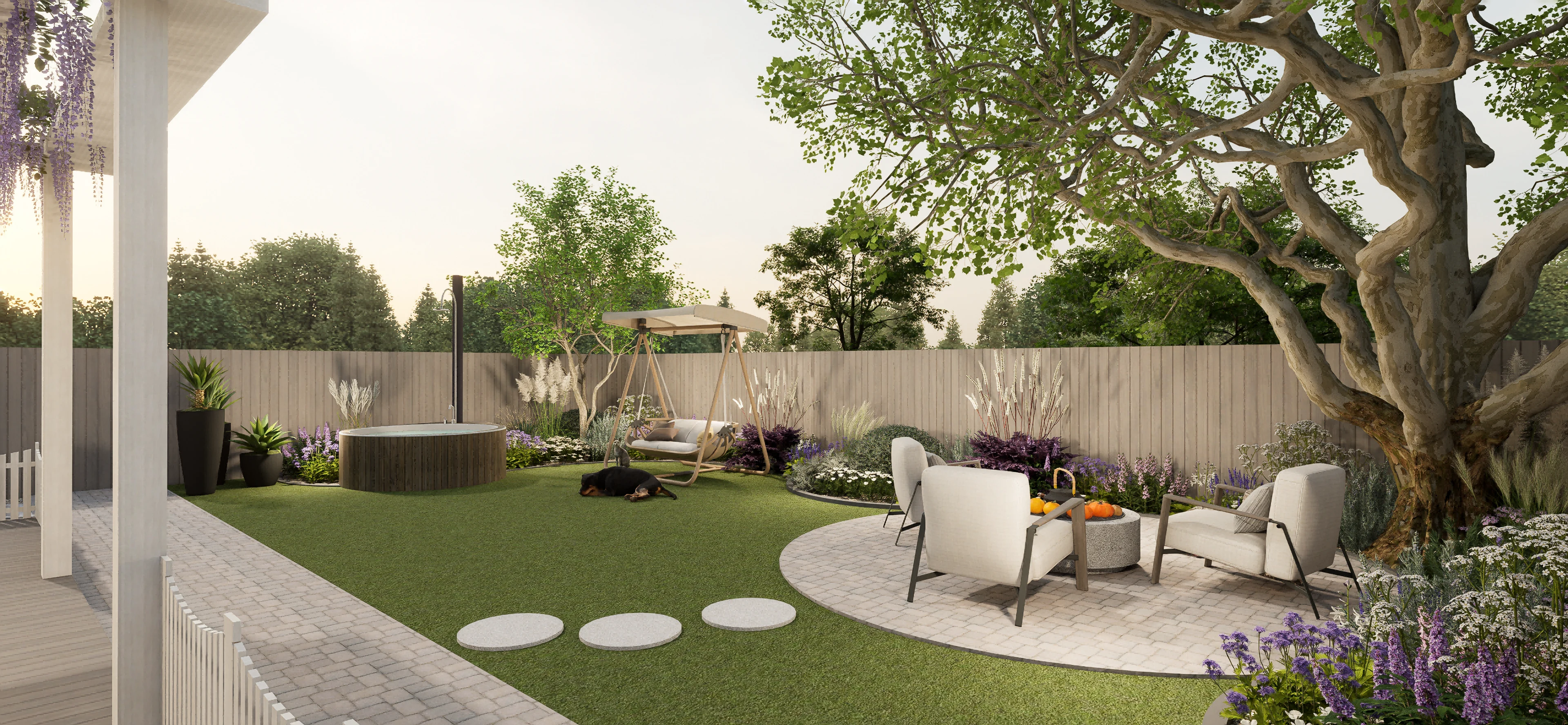 "Realm of Blossoms" – A Modern Healing Garden - image 1