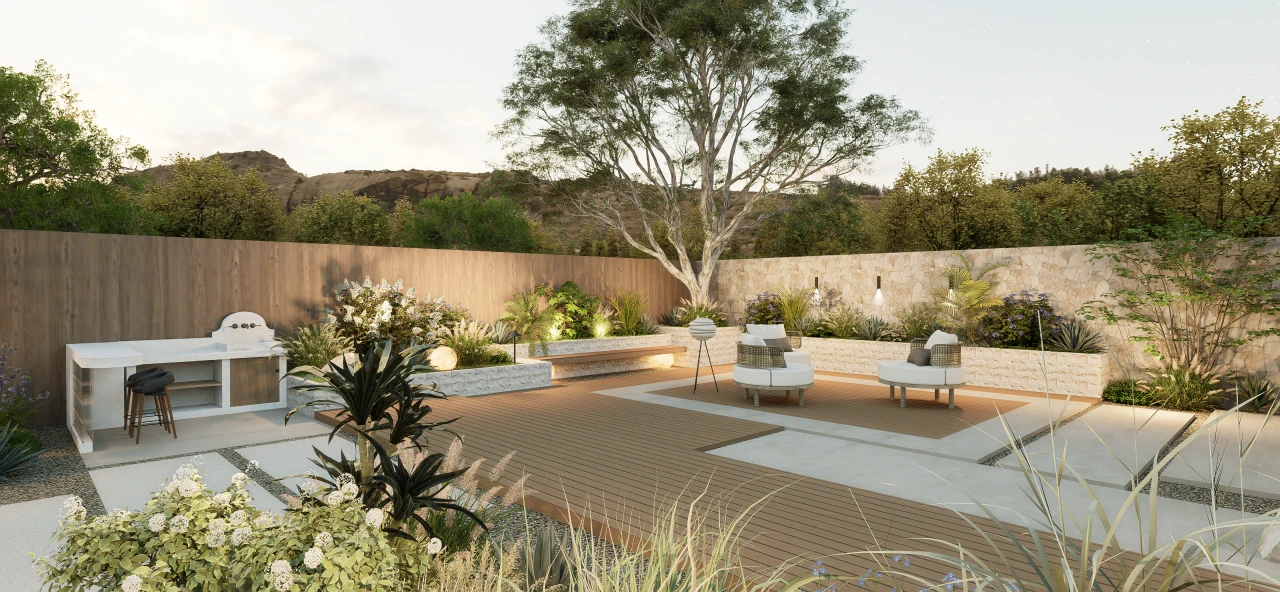 Climate-Responsive Dry Landscape – Materials & planting